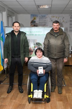 Фото з відвідування начальником Рівненської  ОВА О.Ковалем та начальником Луганської ОВА А. Лисогором ВПО