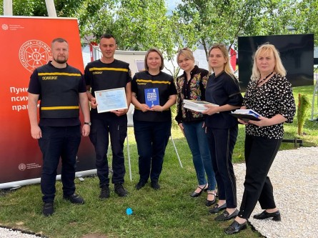Психологи ДСНС Рівненщини під час тренінгу