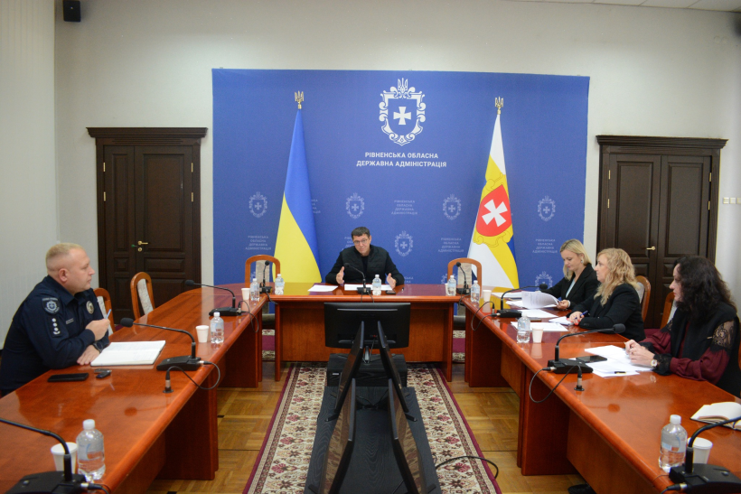 Захід відбувся під керівництвом першого заступника голови Рівненської ОДА Сергія Подоліна за участі представників облдержадміністрації, поліції та СБУ