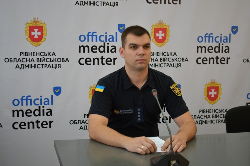 Провідний інспектор відділу пожежної безпеки управління запобігання надзвичайним ситуаціям ГУ ДСНС України у Рівненській області, капітан служби цивільного захисту Нестеренко Андрій
