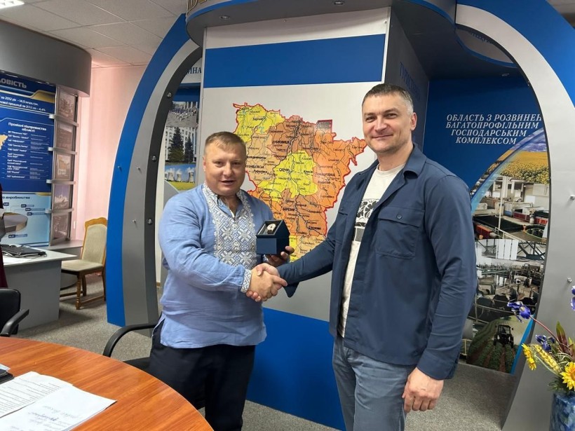 Заступник голови ОДА О.Кохан, керівник громадської ради при Рівненській ОДА П.Ковалець