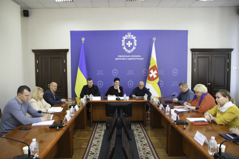 Представники Рівненщини долучилися онлайн до Національної Ради безбарʼєрності: заступниця голови ОДА Людмила Шатковська, заступник міського голови Рівного Микола Дядюсь, представники структурних підрозділів ОДА