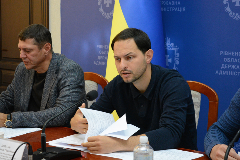 Начальник Рівненської ОВА Олександр Коваль та його перший заступник Сергій Подолін