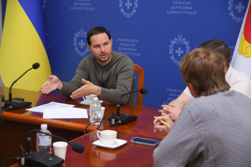 Начальник Рівненської ОВА Олександр Коваль дав інтерв’ю журналісту міжнародного видання «BNE IntelliNews» - Джеймсу Онслоу