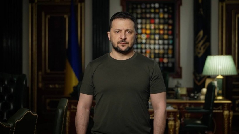 На фото - Президент України В.Зеленський