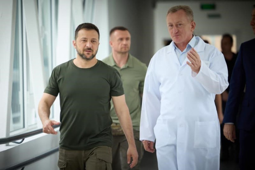 Володимир Зеленський у госпіталі