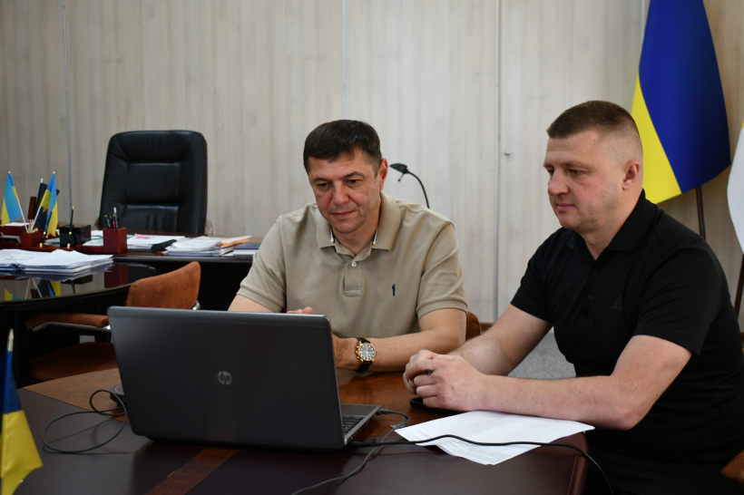Онлайн-нарада за участю першого заступника голови ОДА Сергія Подоліна та представників Департаменту цивільного захисту та охорони здоров'я населення ОДА