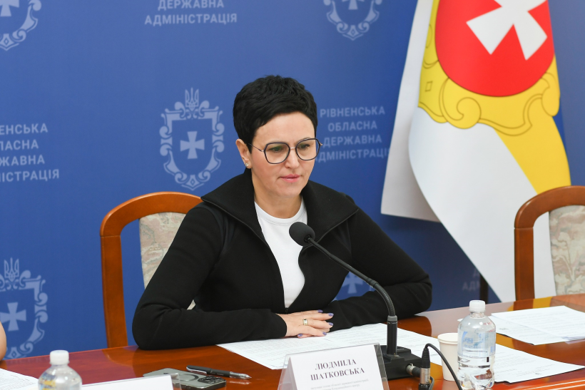 Заступниця голови Рівненської ОДА Людмила Шатковська
