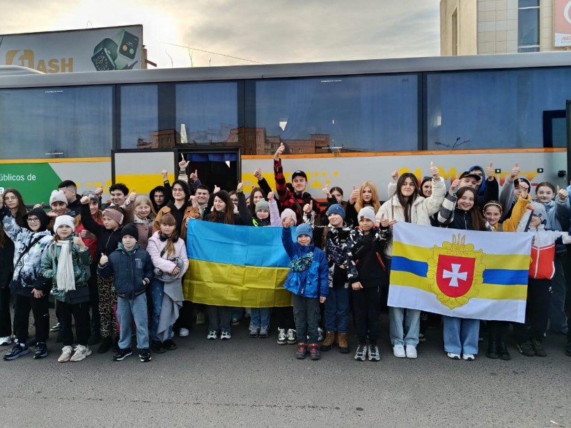Діти з Рівненщини, які поїхали до "Артеку"