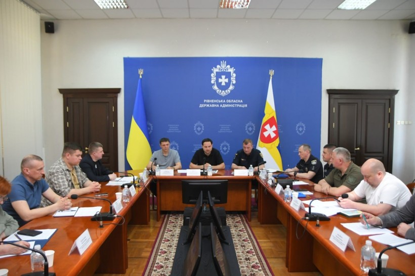 Засідання обласної комісії ТБ та НС під керівництвом начальника Рівненської ОДА Олександра Коваля