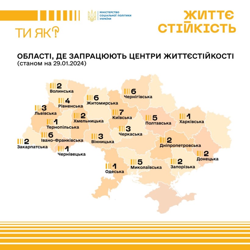 Фото ілюстративне - кількість Центрів життєстійкості в Україні
