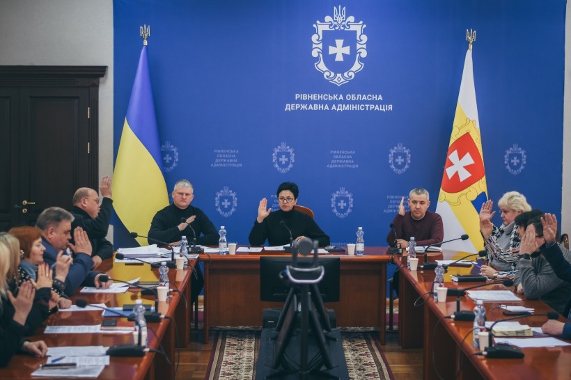 Фото з засідання робочої групи в Рівненській ОДА