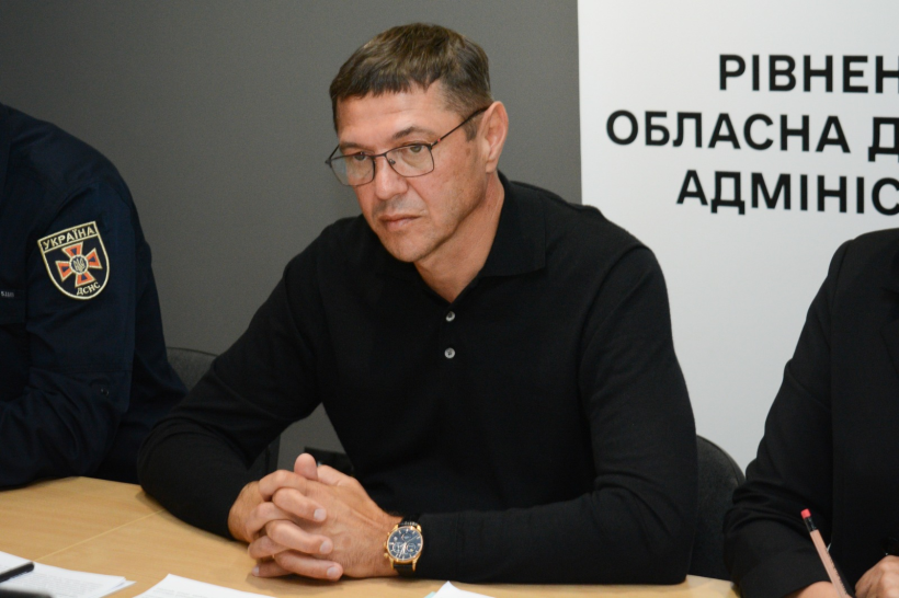 Перший заступник голови Рівненської ОДА Сергій Подолін під час навчань