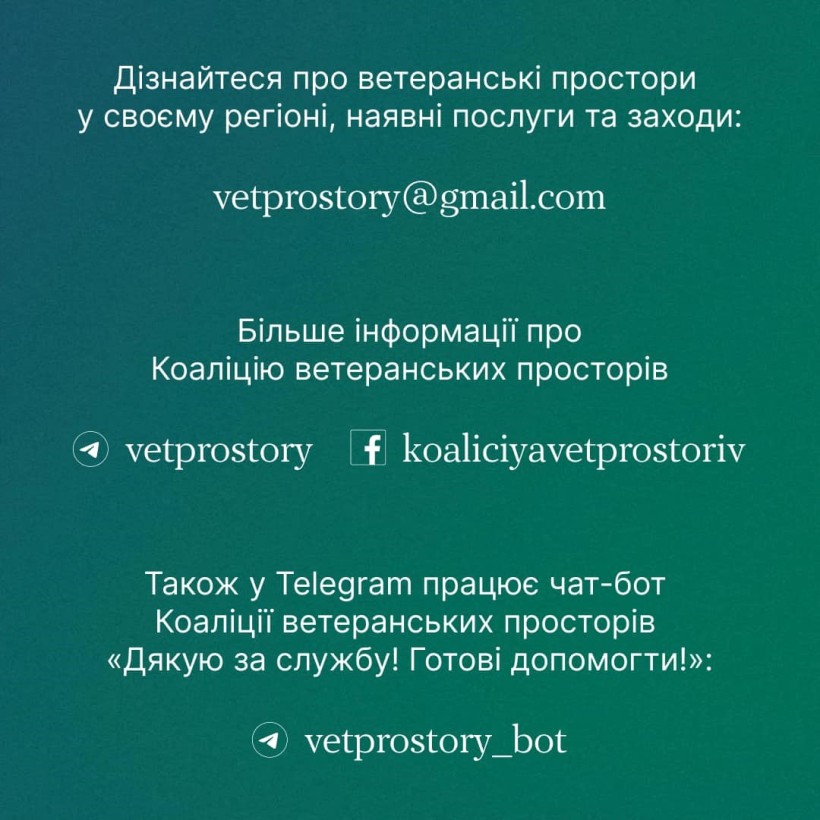 Інфографіка "Ти як?": Рівний рівному. Що варто знати про Коаліцію ветеранських просторів"