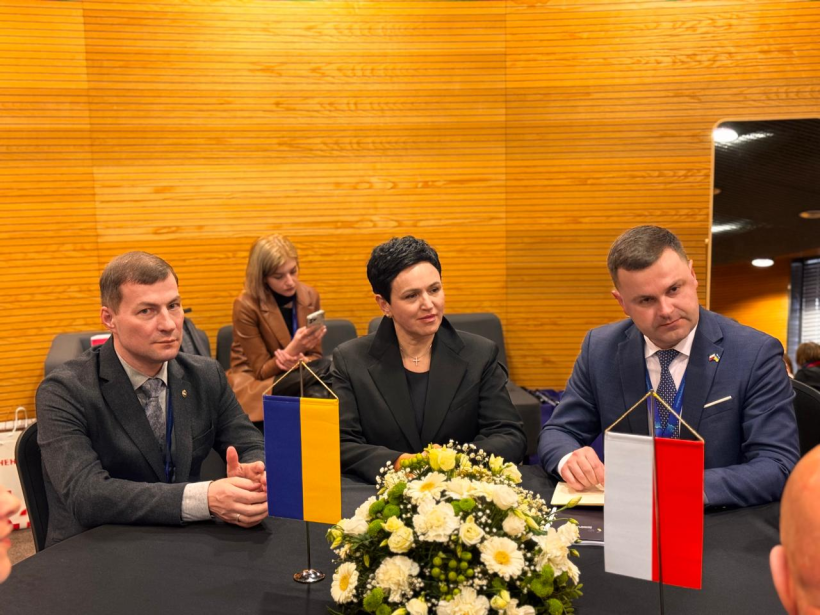 Голова Рівненської облради Андрій Карауш, заступниця голови Рівненської ОДА Людмила Шатковська