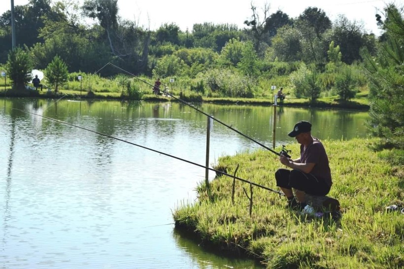 Рибалка Городоцької громади під час змагання