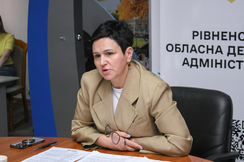 Заступниця голови Рівненської ОДА Людмила Шатковська під час наради з підготовки об’єктів житлово-комунального господарства та паливно-енергетичного комплексу до осінньо-зимового періоду 2025/26 року та забезпеченню сталого його проходження під час воєнного стану