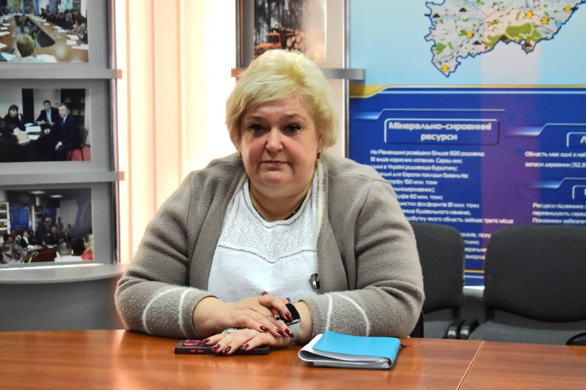 Директорка Департаменту соціальної політики РівнеОДА Роза Слободенюк.