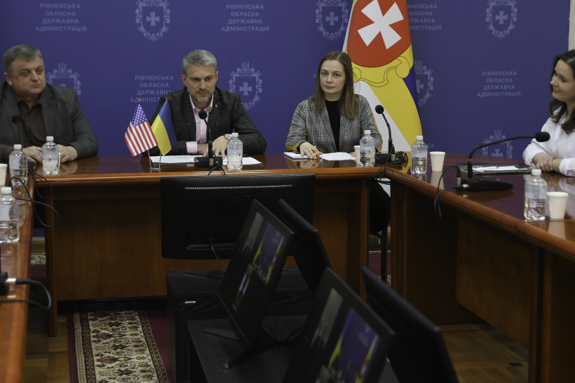 Онлайн-зустріч заступника голови Рівненської ОДА Ігоря Павленка зі співорганізатором Національних молитовних сніданків у Вашингтоні (США) Дагом Берлі