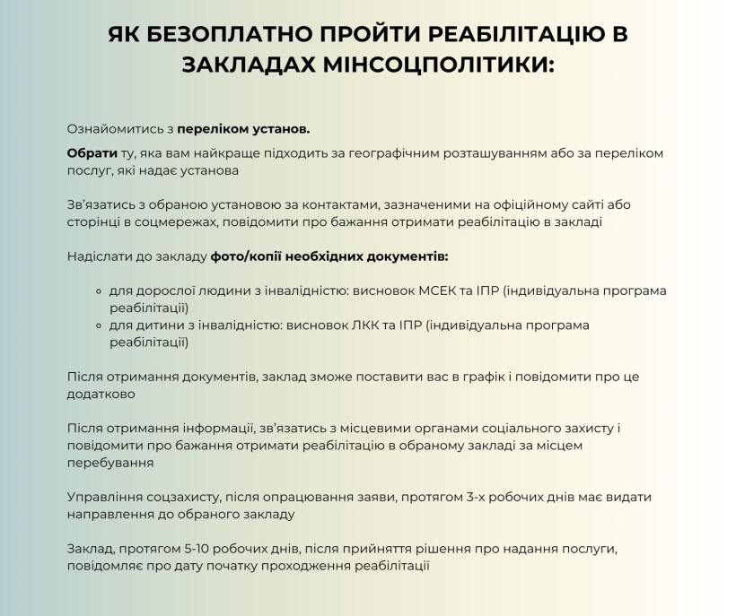 Інфографіка  "Соціальні послуги та допомоги"