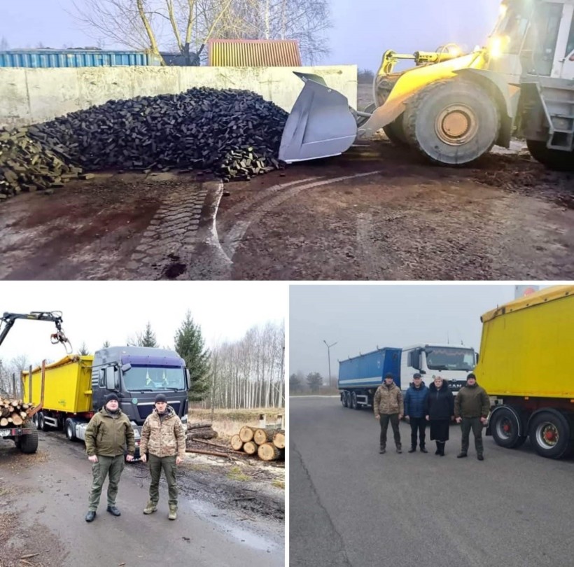 З Вараша відправили дрова на прифронтову Херсонщину