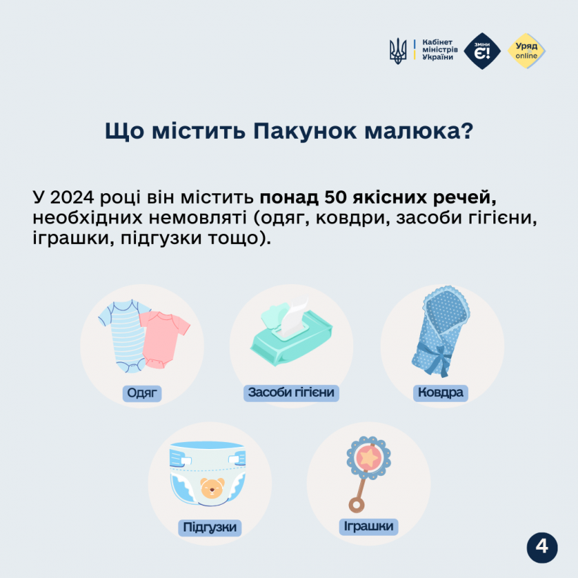 Пакунок малюка: що це та як отримати