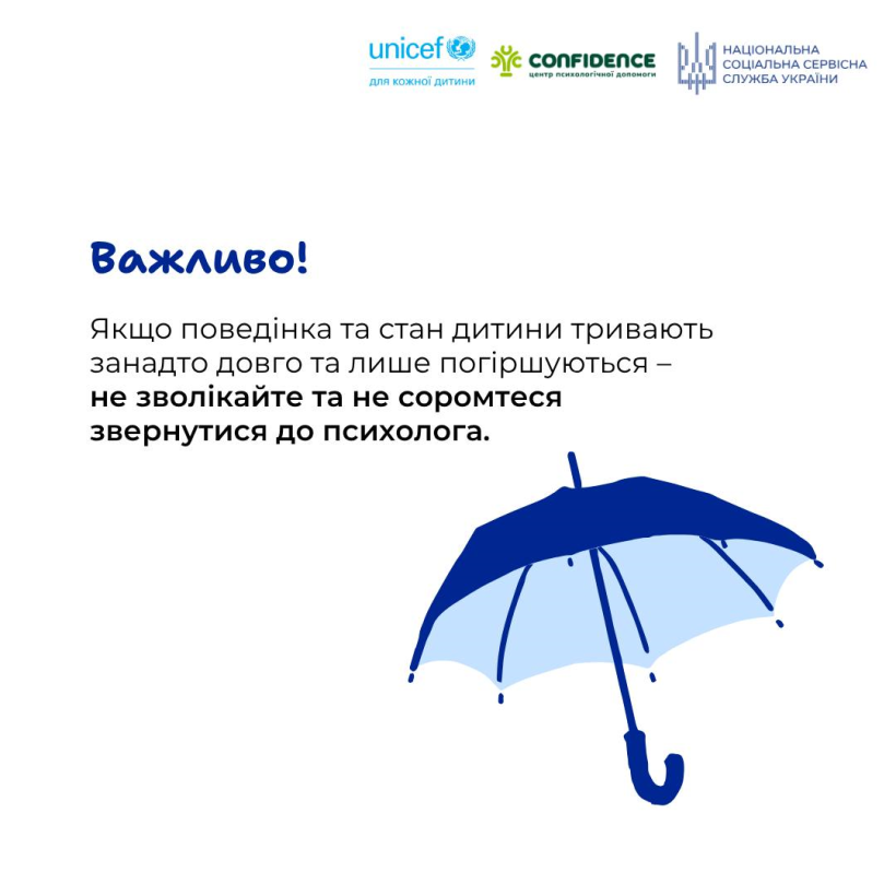 Фото ілюстративне, де підписано що є важливим та намальована парасолька