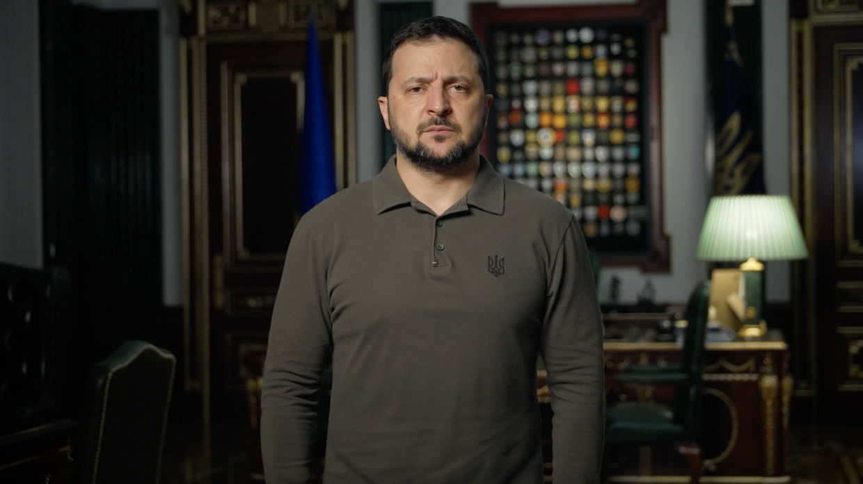 На фото - Президент України В.Зеленський