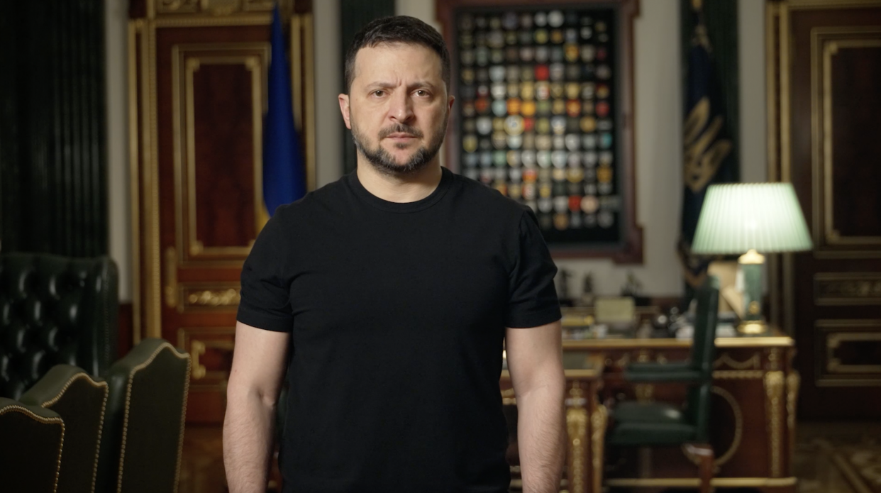 На фото - Президент України В.Зеленський