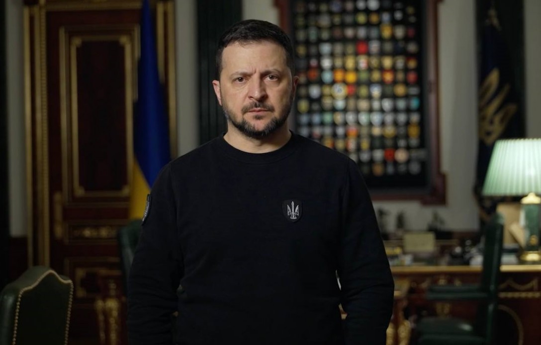 На фото - Президент України В.Зеленський