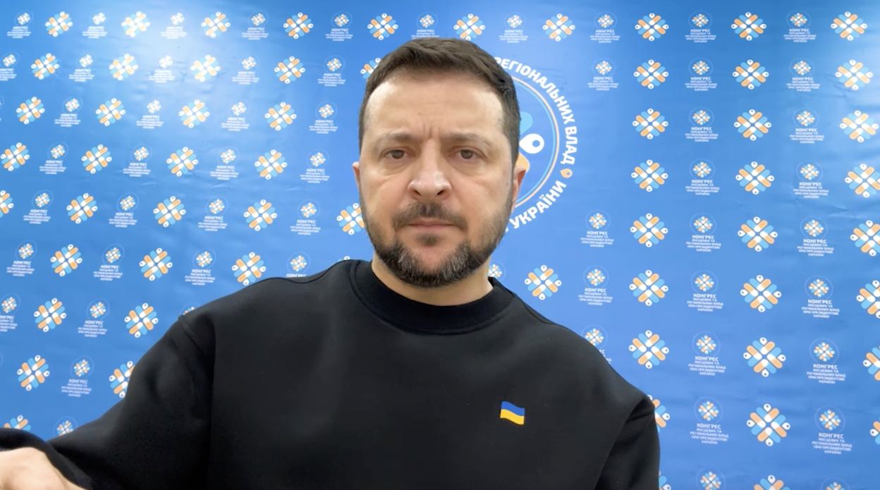 На фото - Президент України В.Зеленський