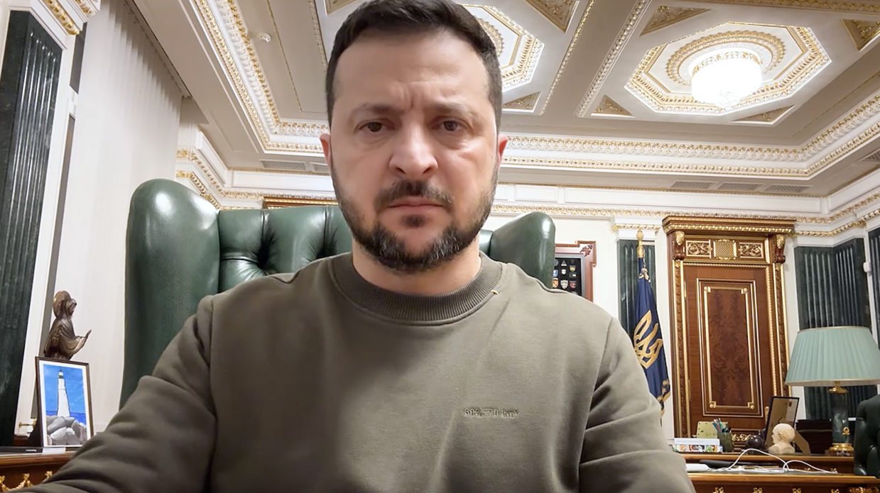На фото - Президент України В.Зеленський