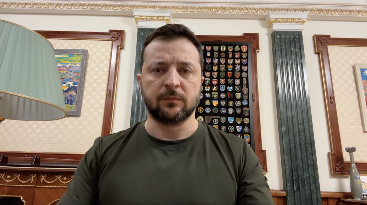 На фото - Президент України В.Зеленський
