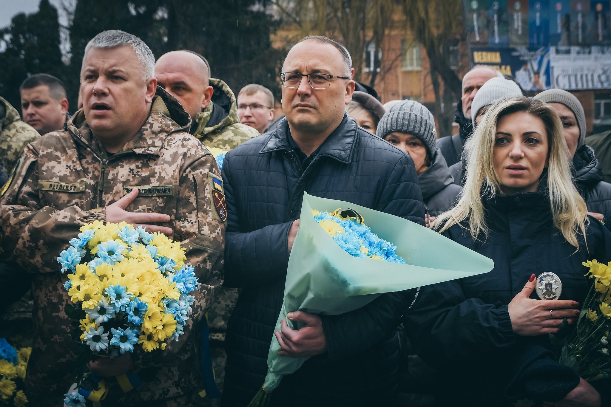 Фото з урочистостей з вшанування Героїв Небесної сотні