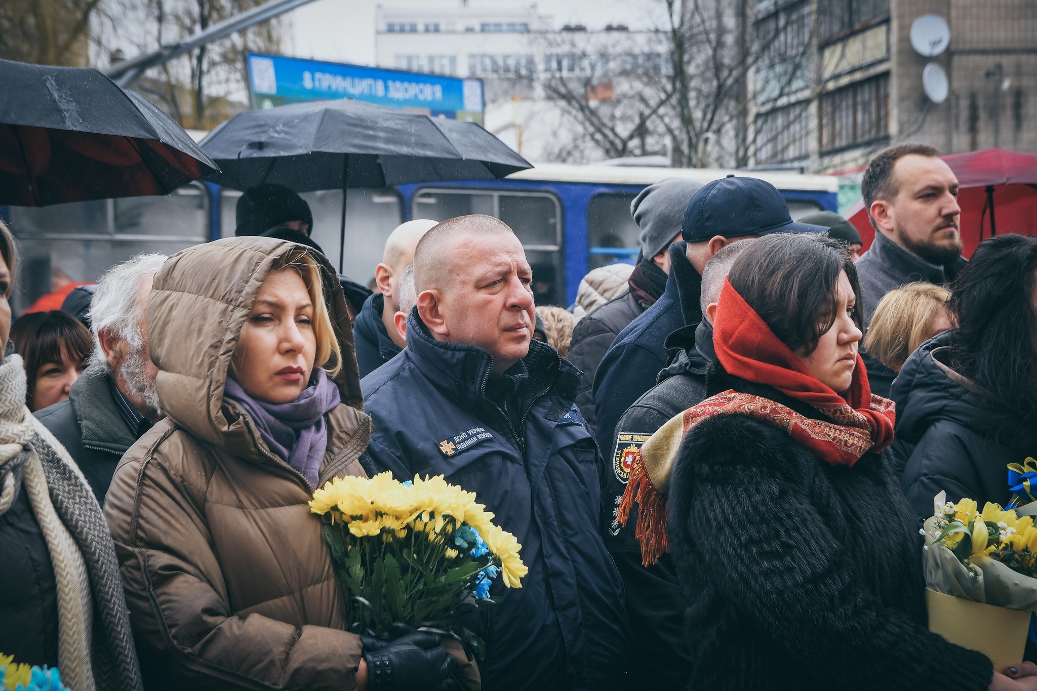Фото з урочистостей з вшанування Героїв Небесної сотні