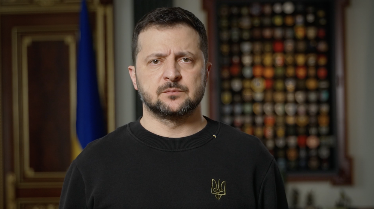 НА фото - Президент України В.Зеленський
