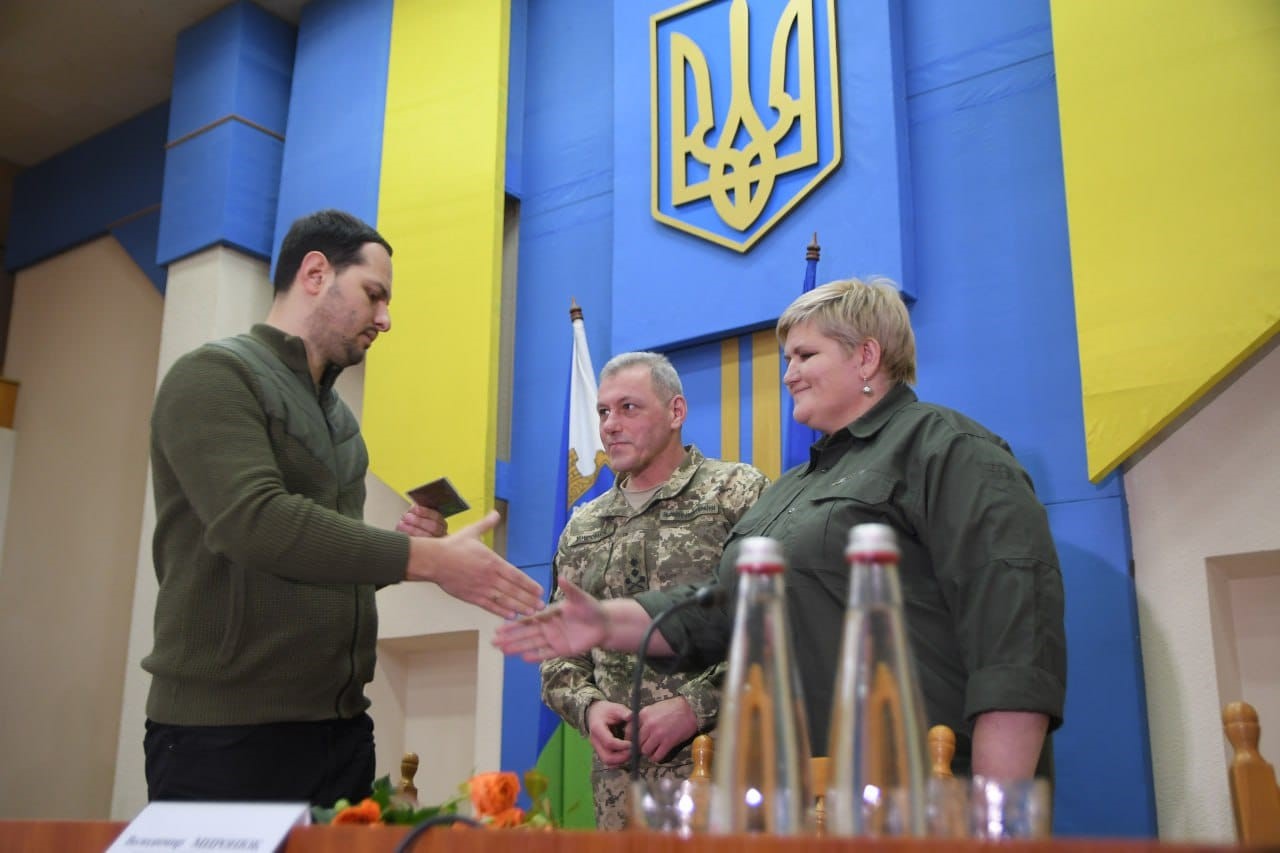 Фото з представлення на посаді начальника Вараської міської військової адміністрації