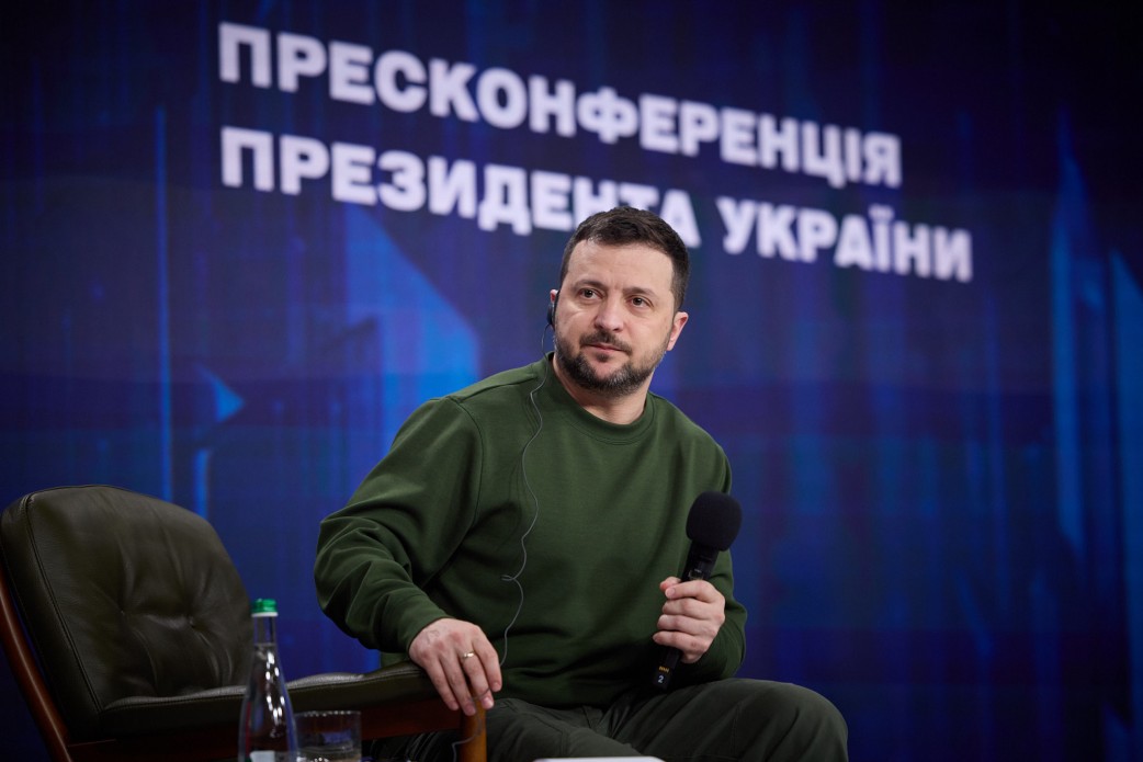 На фото - Президент України В.Зеленський