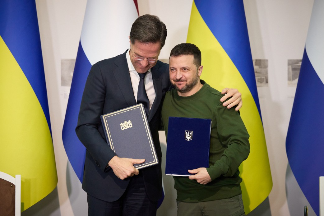 На фото - Володимир Зеленський і Марк Рютте