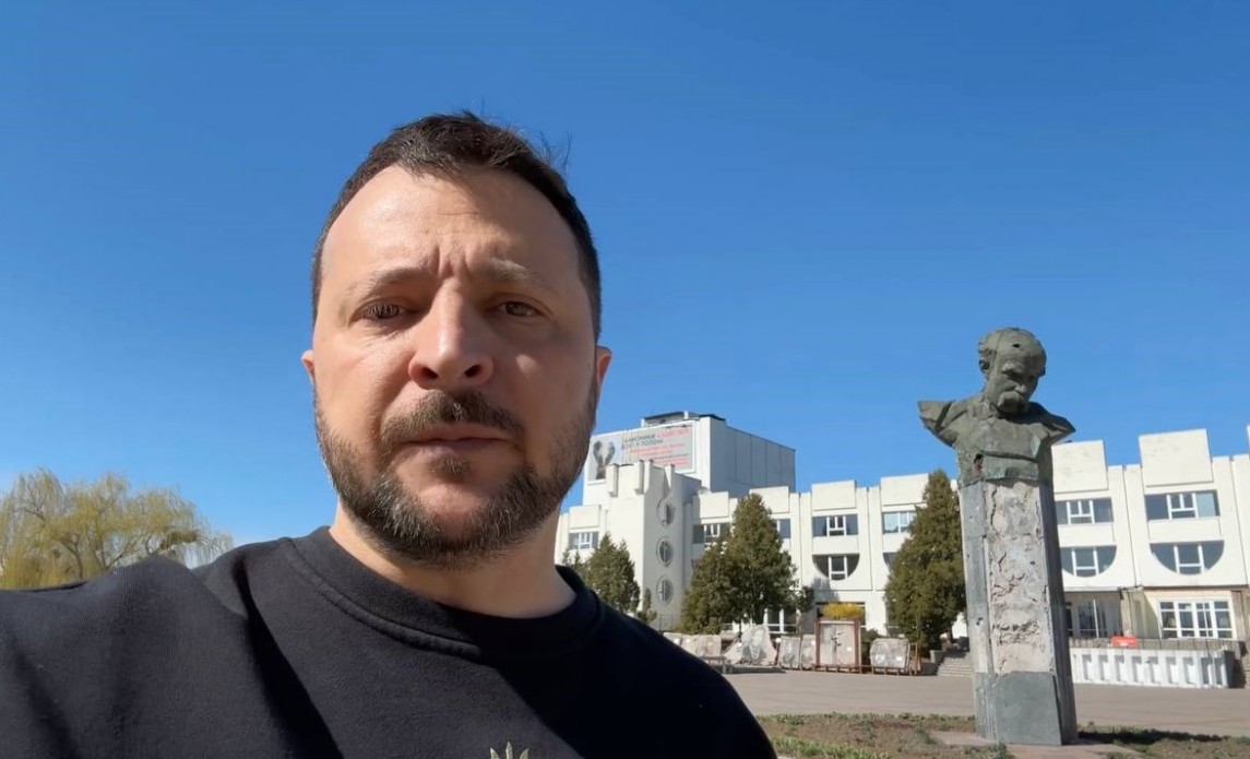 На фото - Президент України В.Зеленський