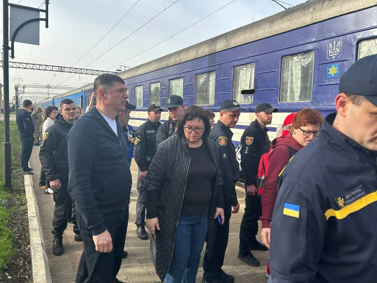 Фото з зустрічі евакуаційного потягу
