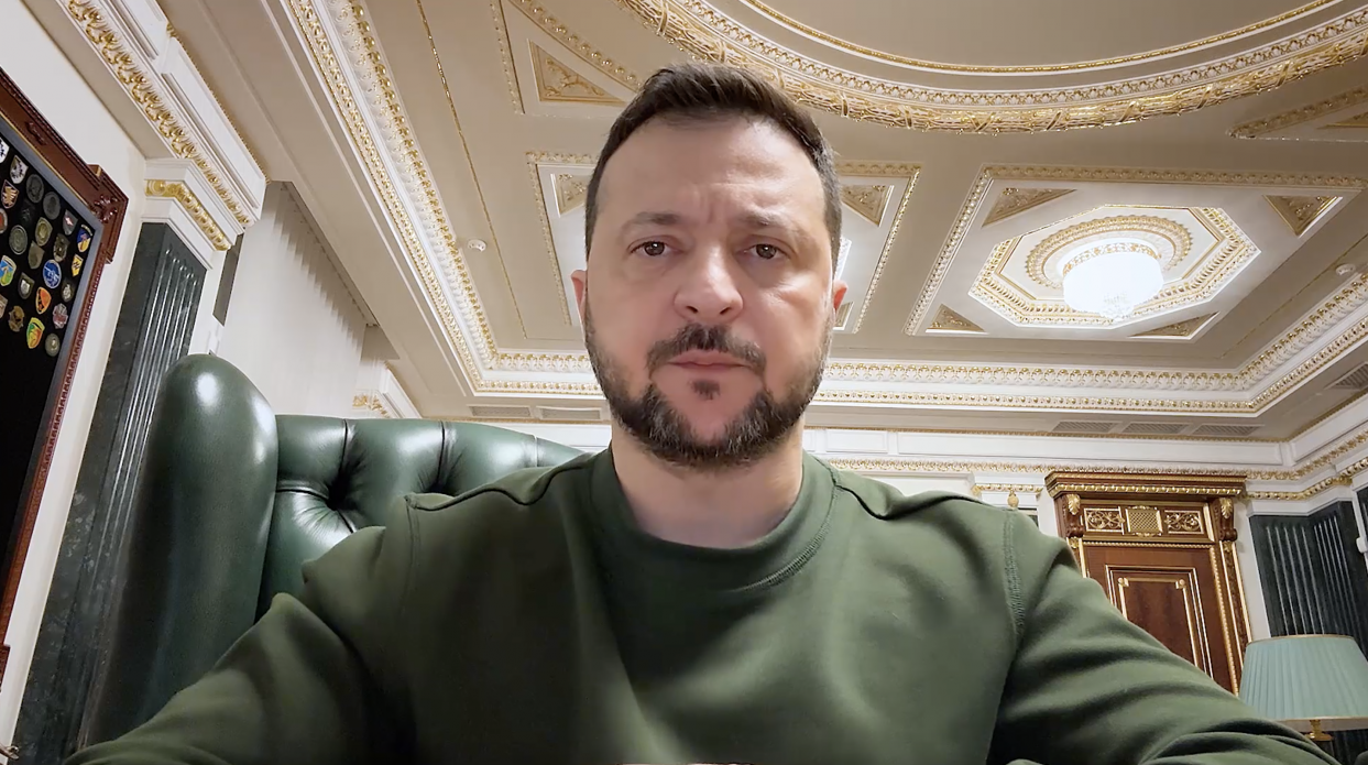 На фото - Президент України В.Зеленський