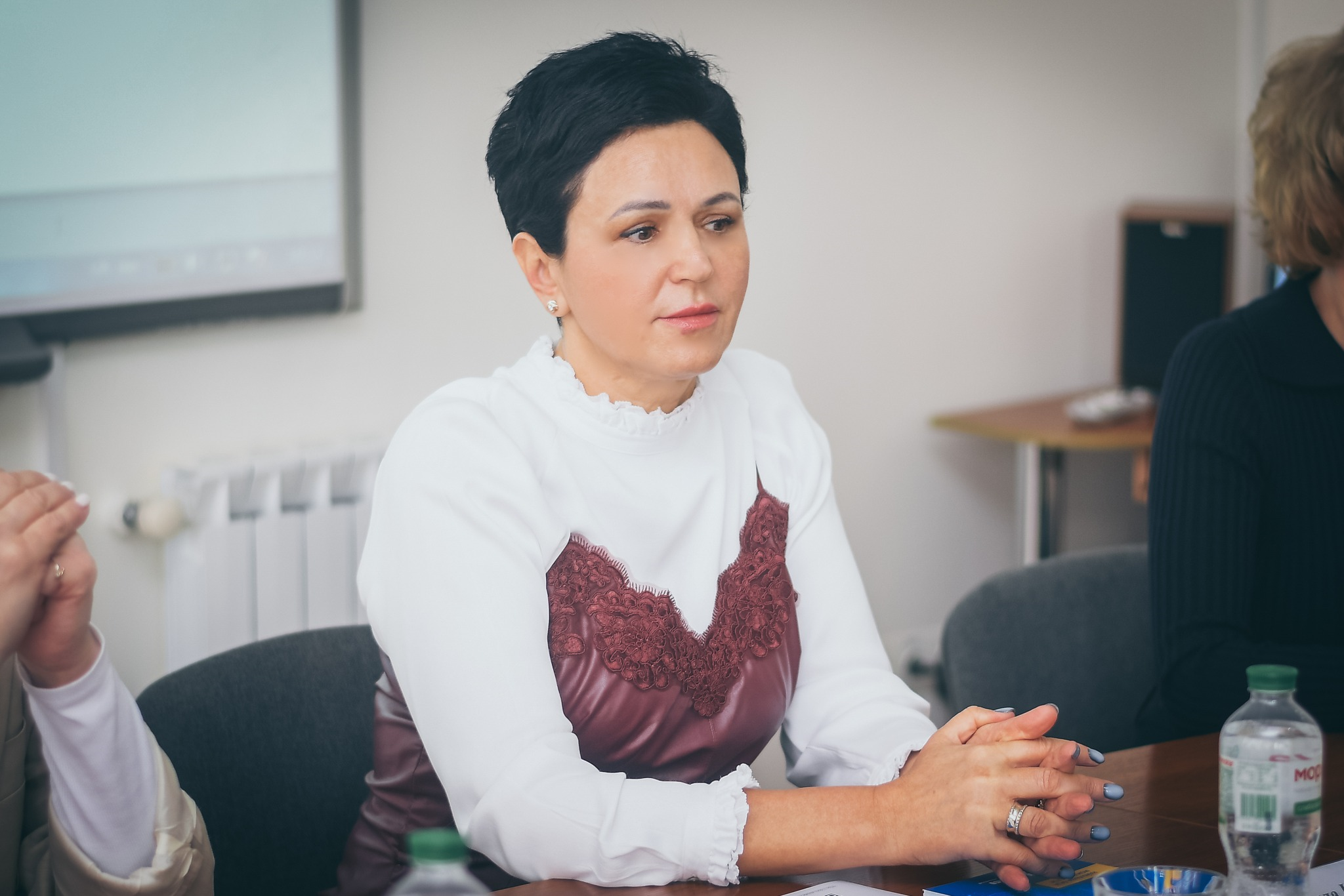 На фото - заступниція голови ОДА Л.Шатковська