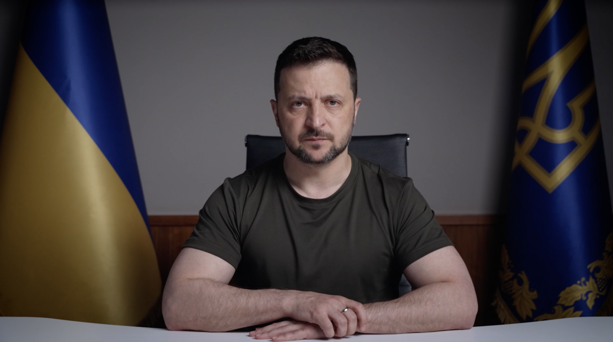 На фото - Президент України В.Зеленський