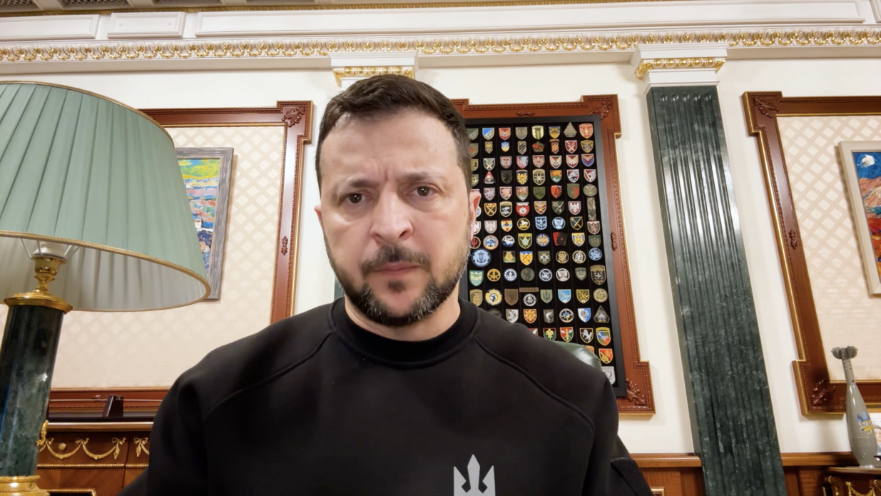 На фото - Президент України В.Зеленський
