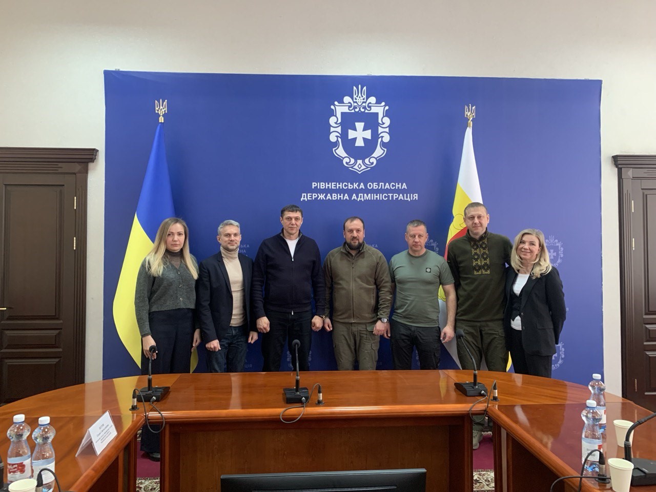 Перший заступник голови ОДА С.Подолін та в.о. міського голови Рівного В.Шакирзян зустрілися із керівництвом Купʼянської військової адміністрації