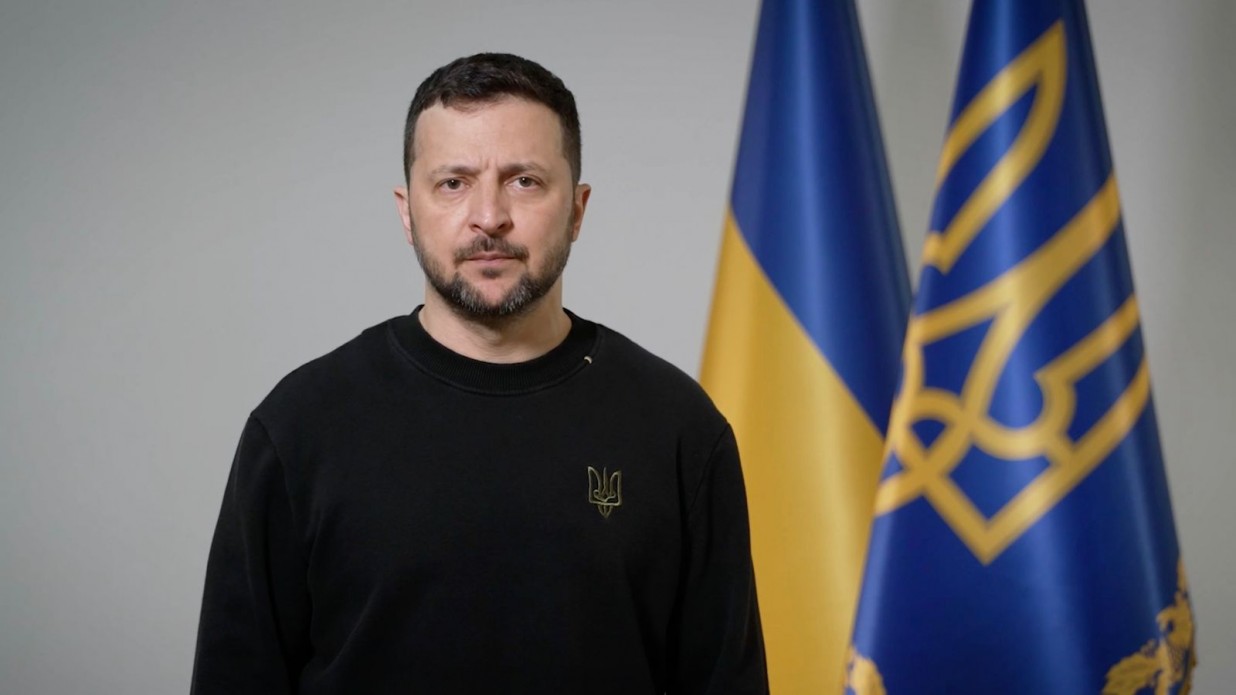 На фото - Президент України В.Зеленський