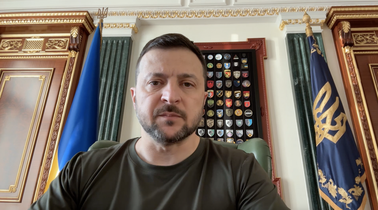 На фото - Президент України В.Зеленський