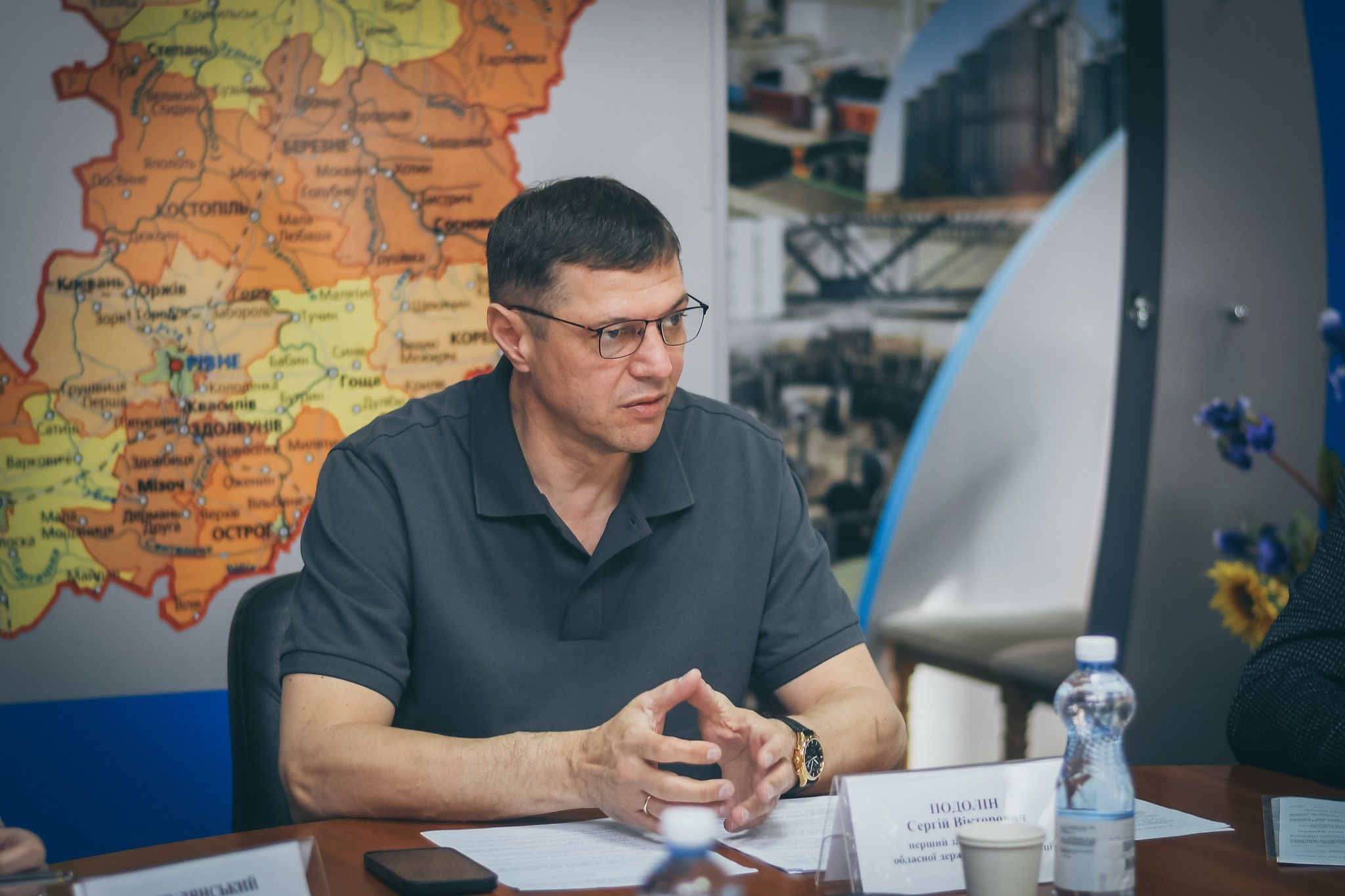 На фото - перший заступник голови Рівненської ОДА С.Подолін