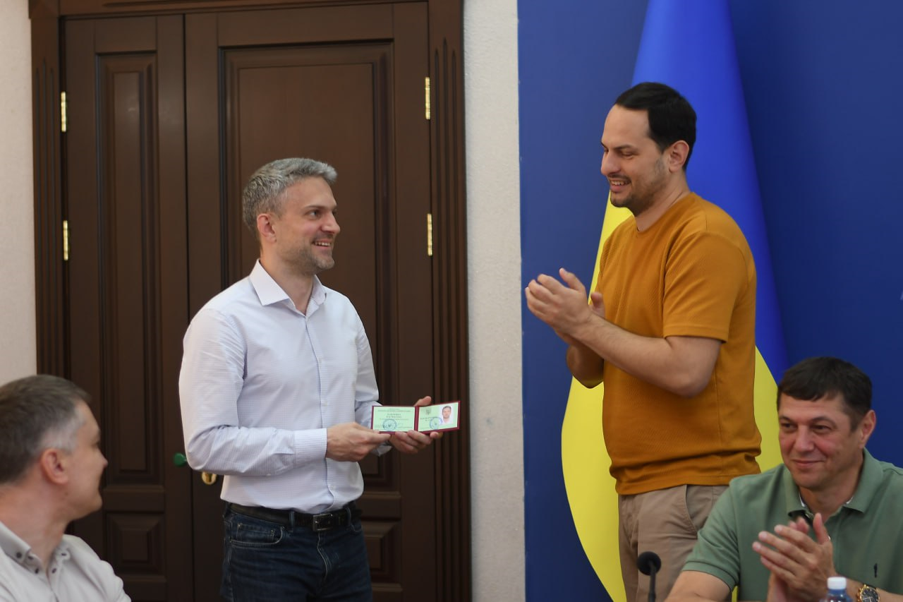 На фото - заступник голови Рівненської ОДА І.Павленко та начальник Рівненської ОВА О.Коваль